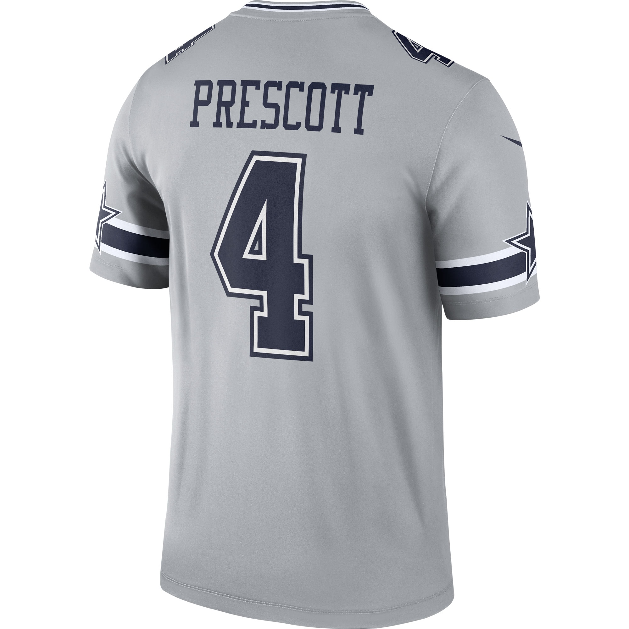 Men's Dallas Cowboys Dak Prescott Gray Inverted Legend Player Performance Top JS9352 nicesnker - Image 3