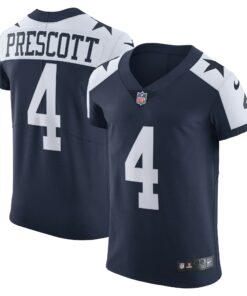 Men's Dallas Cowboys Dak Prescott Navy Alternate Vapor Elite Player Jersey JS6664 nicesnker