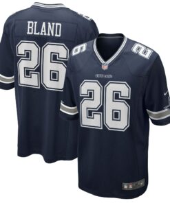 Men's Dallas Cowboys DaRon Bland Navy Game Jersey JS8074 nicesnker