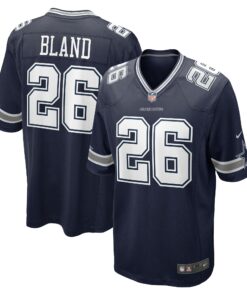 Men's Dallas Cowboys DaRon Bland Navy Player Game Jersey JS7038 nicesnker