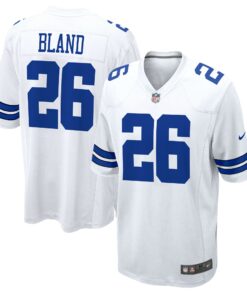 Men's Dallas Cowboys DaRon Bland White Game Jersey JS8569 nicesnker