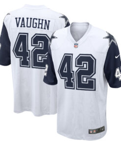 Men's Dallas Cowboys Deuce Vaughn White Alternate Game Jersey JS9972 nicesnker