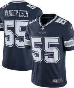Men's Dallas Cowboys Leighton Vander Esch Navy Vapor Limited Player Jersey JS3208 nicesnker
