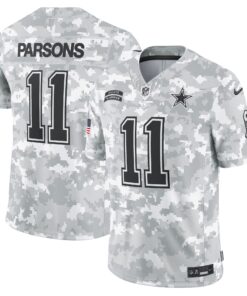 Men's Dallas Cowboys Micah Parsons Arctic Camo 2024 Salute to Service Limited Jersey JS7564 nicesnker