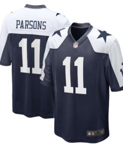 Men's Dallas Cowboys Micah Parsons Navy Alternate Game Jersey JS3120 nicesnker