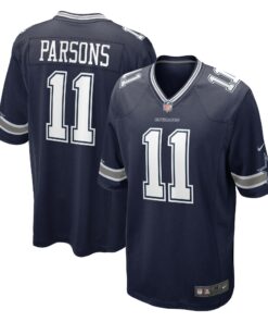 Men's Dallas Cowboys Micah Parsons Navy Game Jersey JS4003 nicesnker