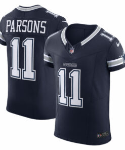 Men's Dallas Cowboys Micah Parsons Navy Vapor F.U.S.E. Elite Jersey JS9590 nicesnker