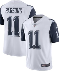 Men's Dallas Cowboys Micah Parsons White Alternate 2 Vapor Limited Jersey JS8665 nicesnker