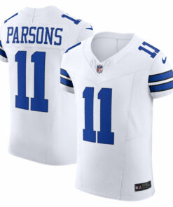 Men's Dallas Cowboys Micah Parsons White Vapor F.U.S.E. Elite Jersey JS4474 nicesnker