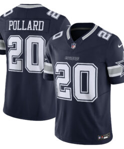 Men's Dallas Cowboys Tony Pollard Navy Vapor F.U.S.E. Limited Jersey JS3035 nicesnker