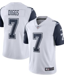 Men's Dallas Cowboys Trevon Diggs White Limited Vapor Jersey JS5978 nicesnker