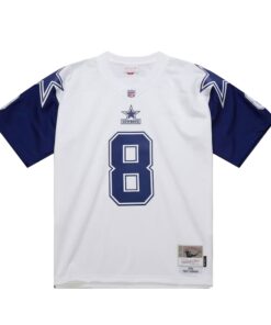 Men's Dallas Cowboys Troy Aikman Mitchell & Ness White 1994 Alternate Legacy Jersey JS6210 nicesnker