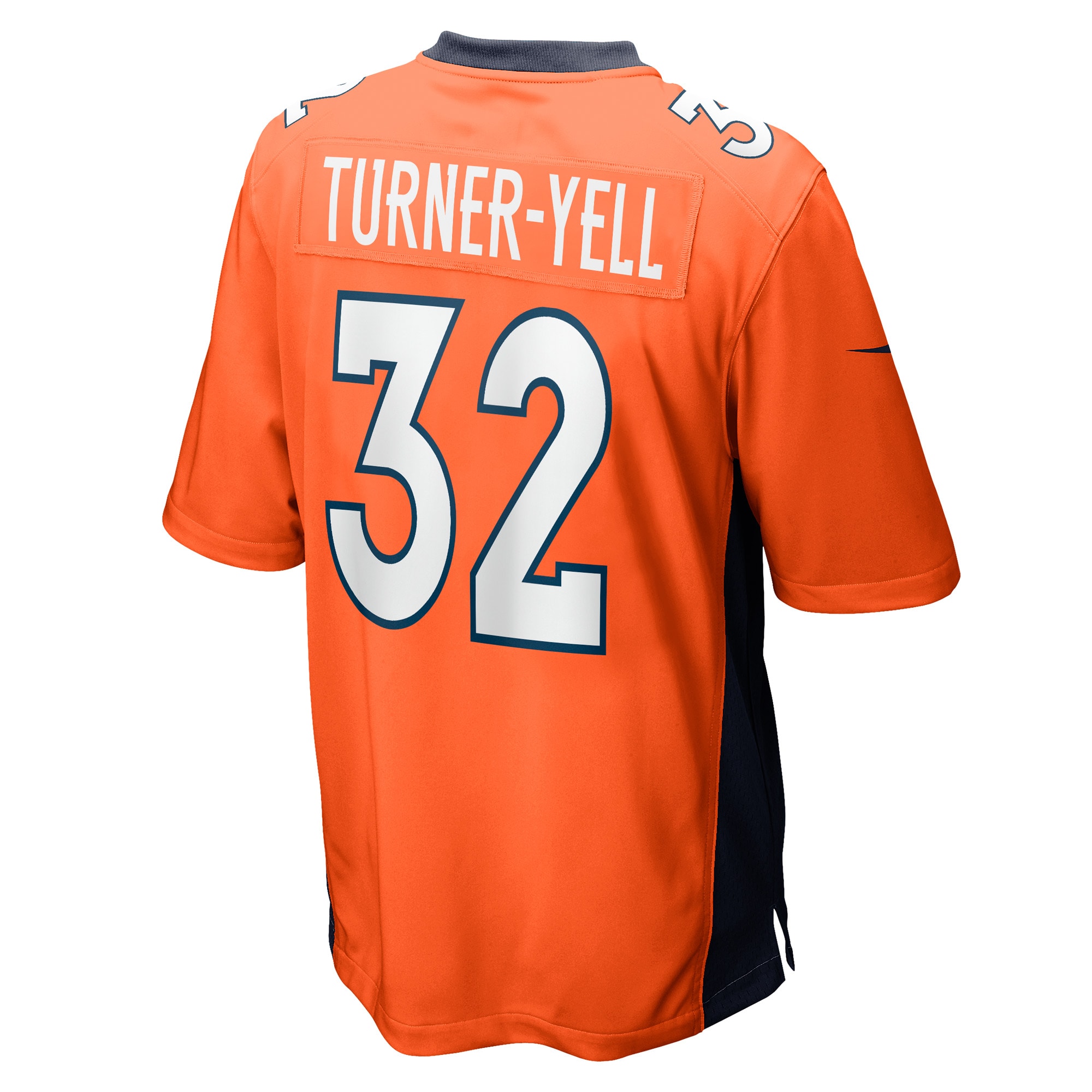 Men's Denver Broncos Delarrin Turner-Yell Orange Game Player Jersey JS6589 nicesnker - Image 3
