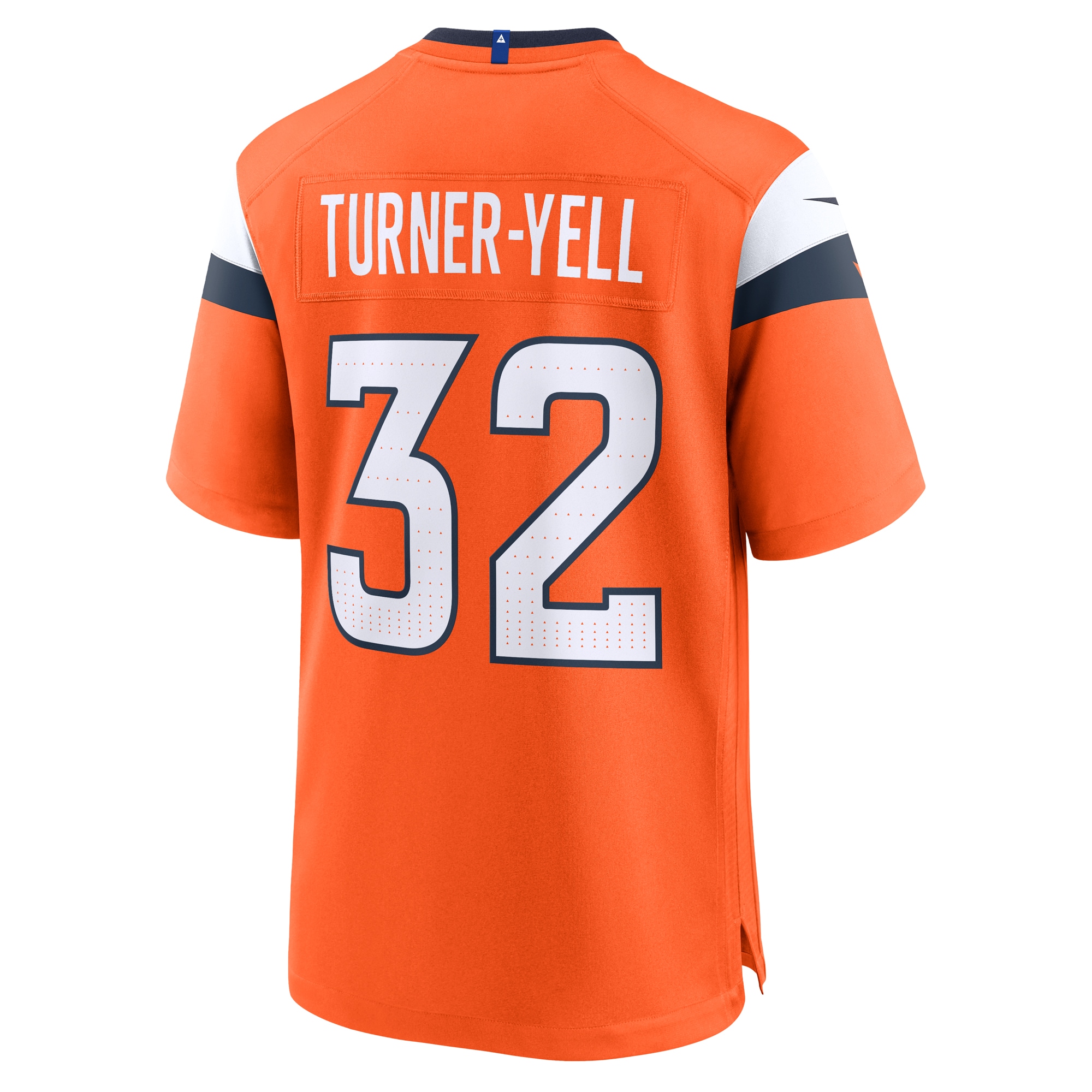 Men's Denver Broncos Delarrin Turner-Yell Orange Team Game Jersey JS7831 nicesnker - Image 3