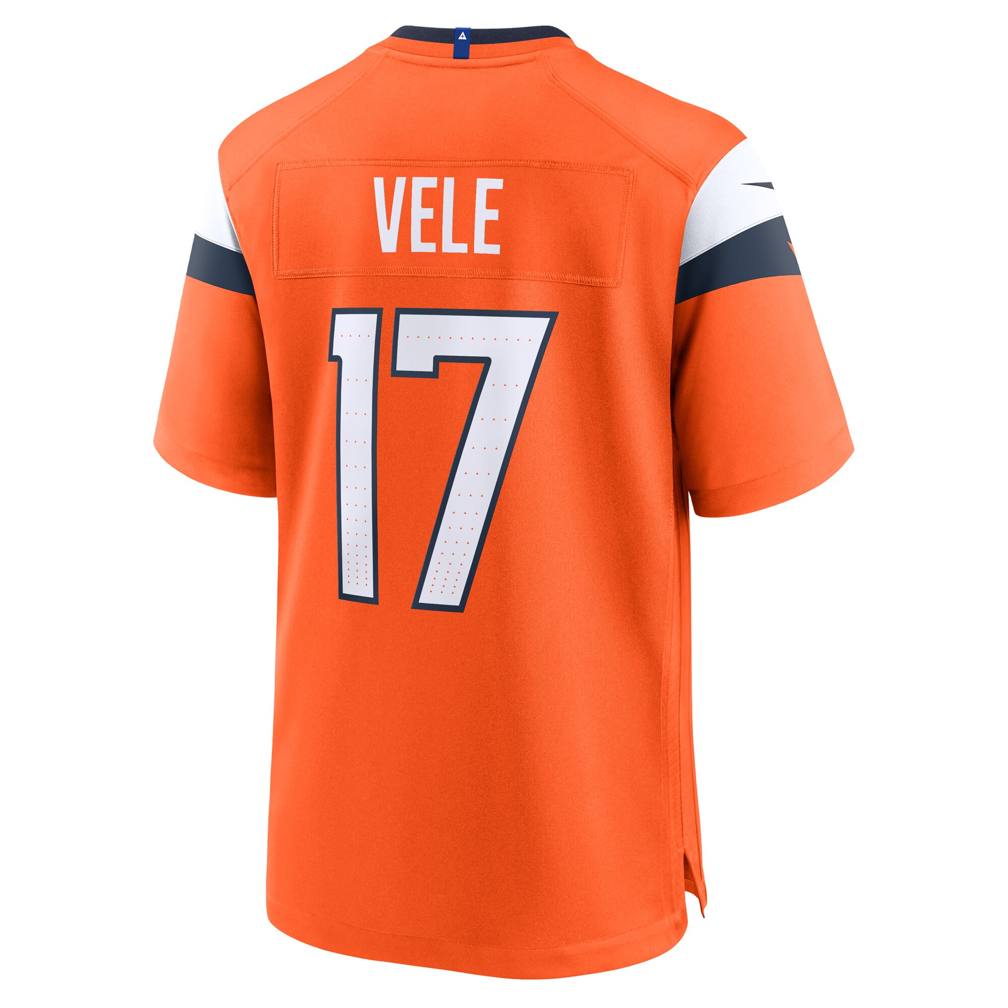 Men's Denver Broncos Devaughn Vele Orange Team Game Jersey JS2568 nicesnker - Image 3