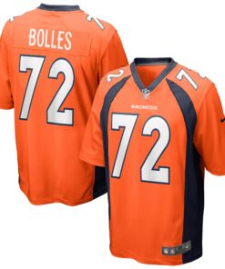 Men's Denver Broncos Garett Bolles Orange Game Jersey JS9586 nicesnker