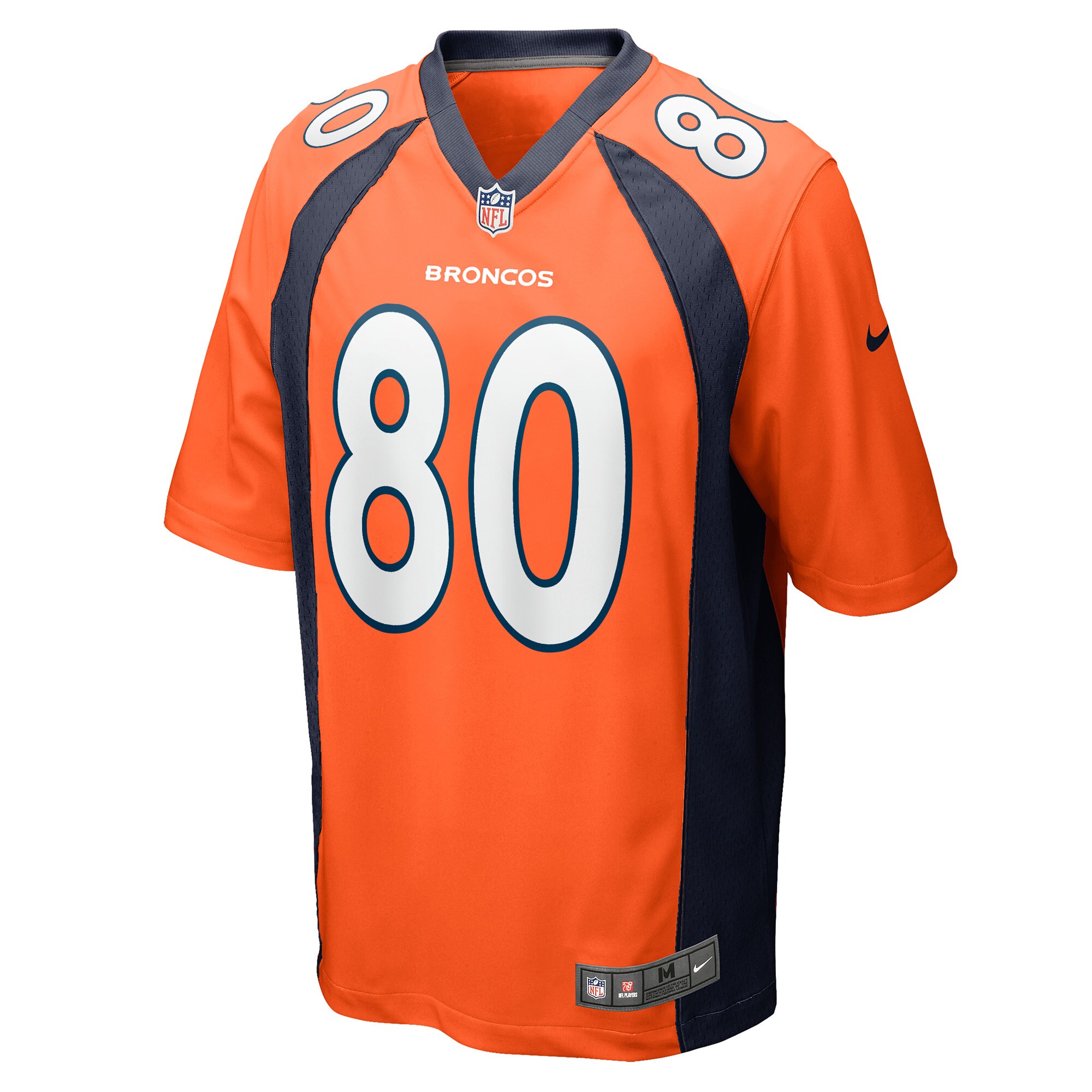 Men's Denver Broncos Greg Dulcich Orange Game Player Jersey JS1847 nicesnker - Image 2