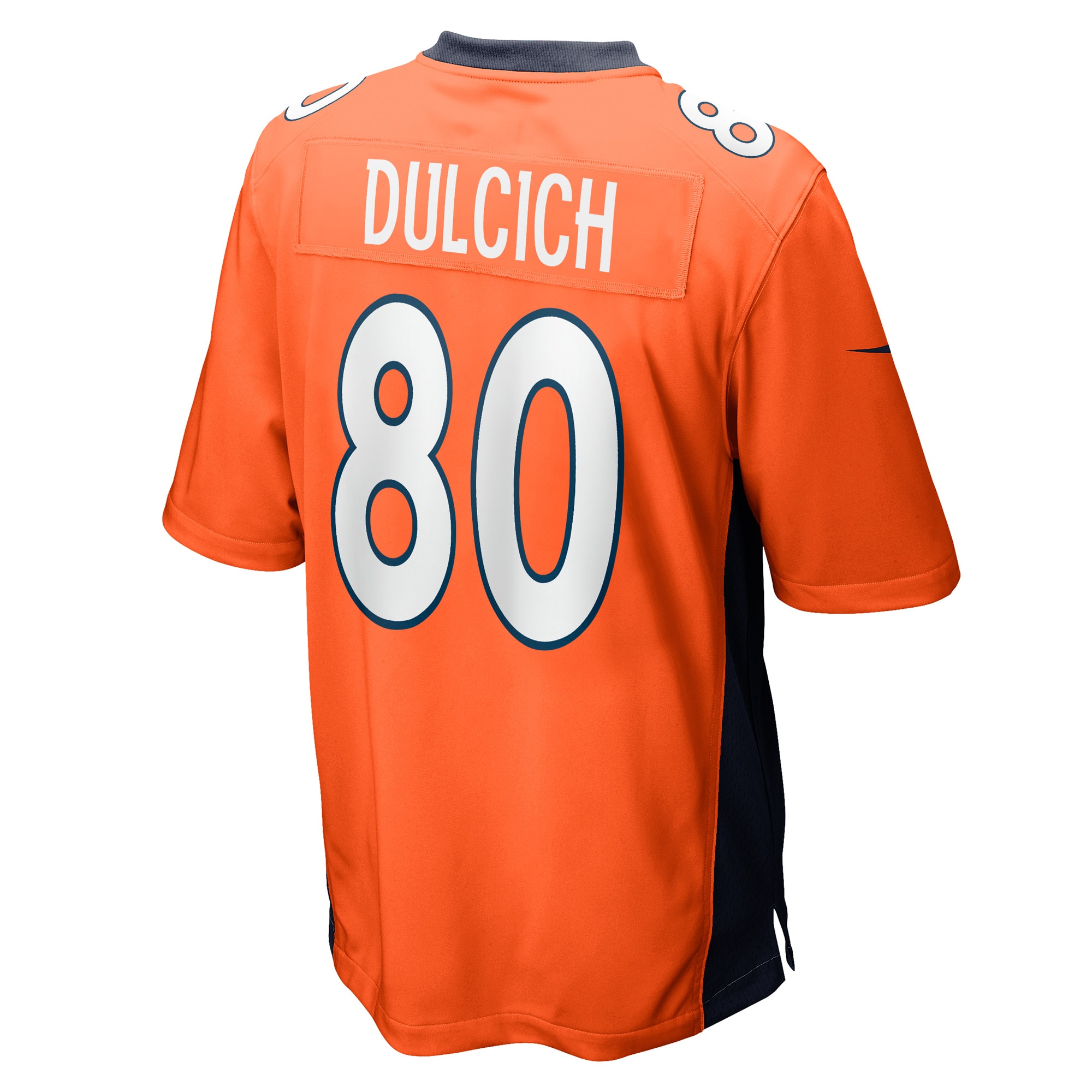 Men's Denver Broncos Greg Dulcich Orange Game Player Jersey JS1847 nicesnker - Image 3