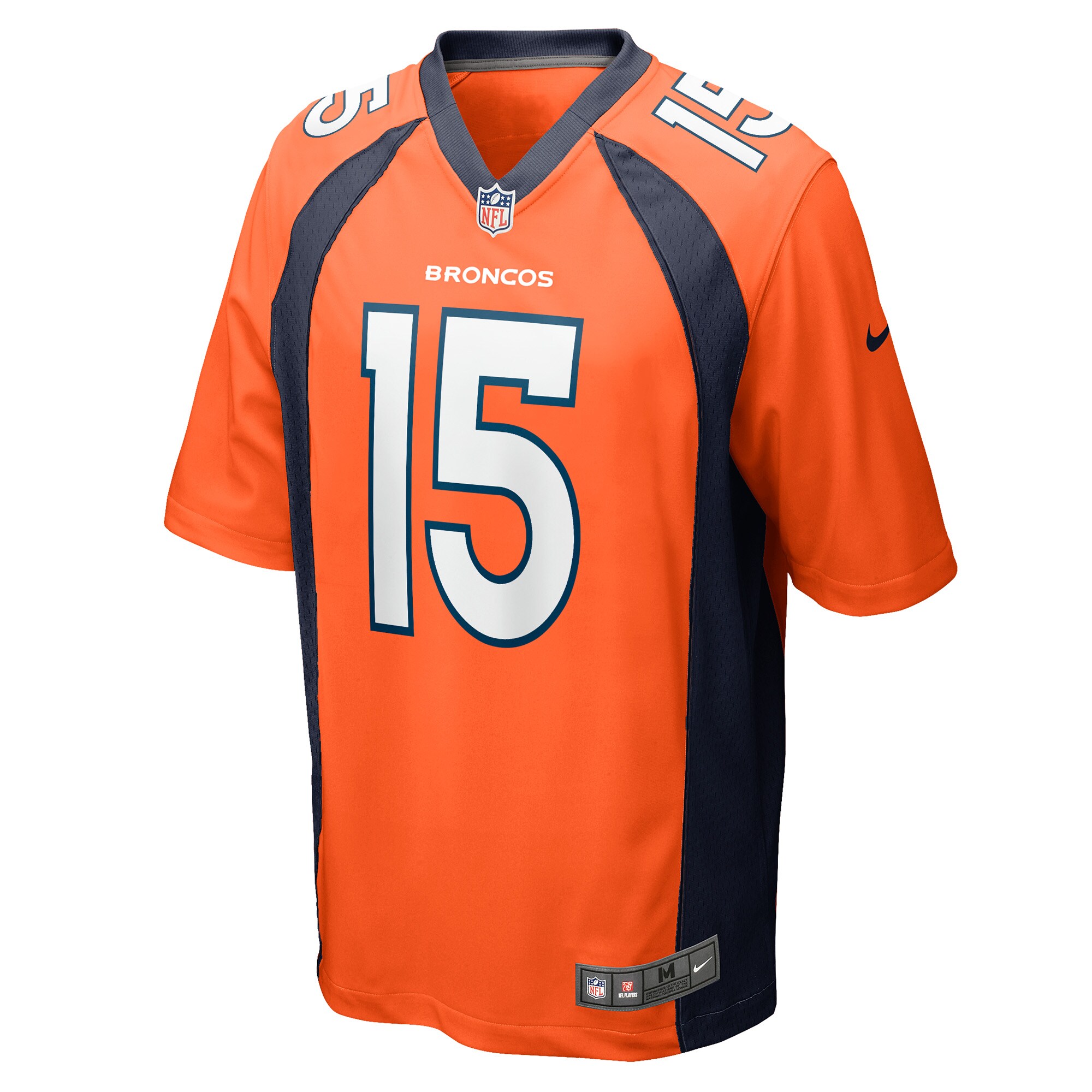 Men's Denver Broncos Jalen Virgil Orange Game Player Jersey JS4792 nicesnker - Image 2