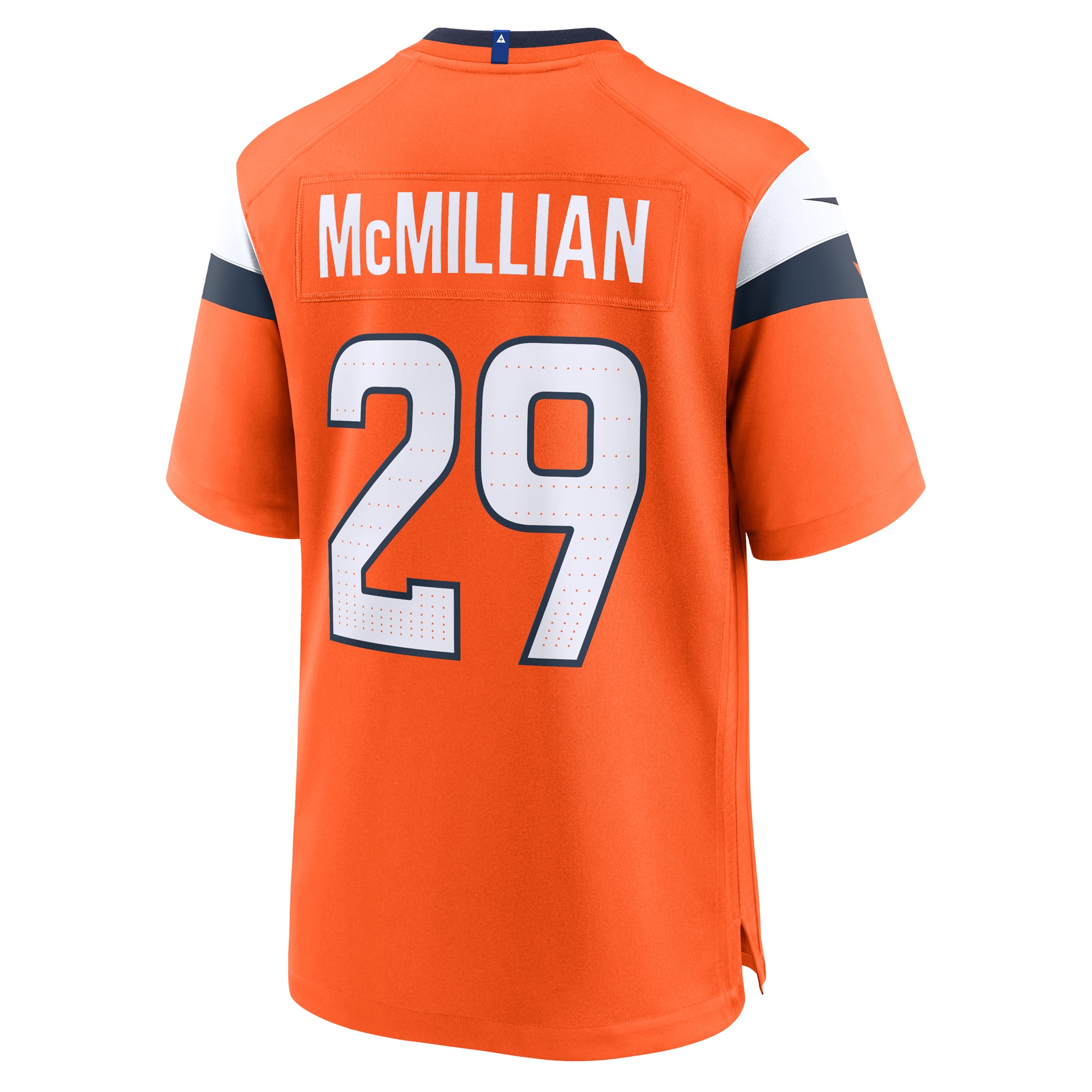 Men's Denver Broncos Ja'Quan McMillian Orange Team Game Jersey JS2838 nicesnker - Image 3