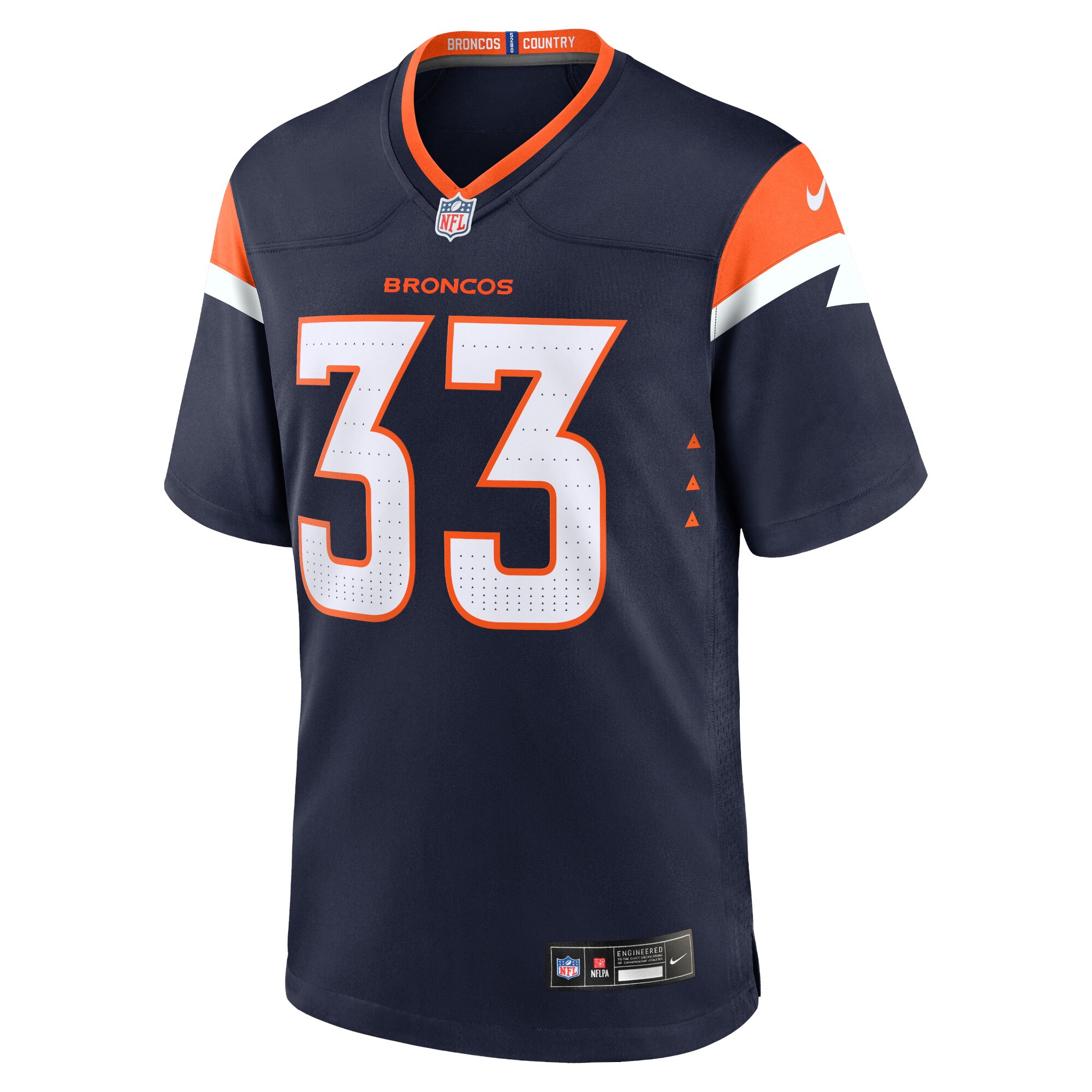 Men's Denver Broncos Javonte Williams Navy Mile High Collection Alternate Game Jersey JS9616 nicesnker - Image 2