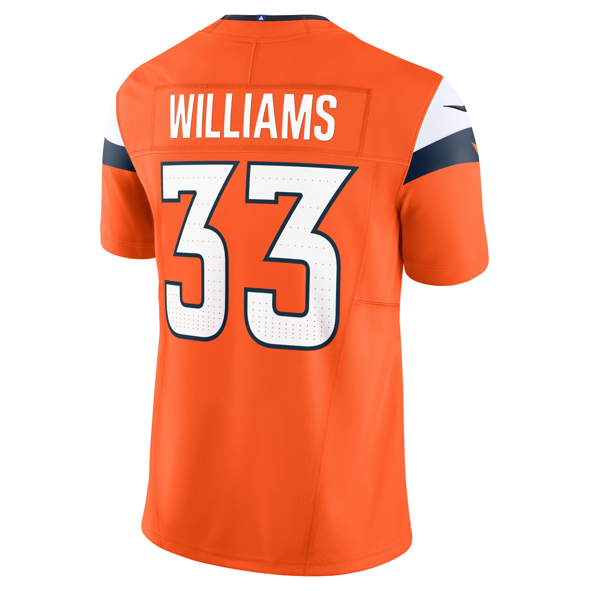 Men's Denver Broncos Javonte Williams Orange Mile High Collection Vapor F.U.S.E. Limited Jersey JS8854 nicesnker - Image 3