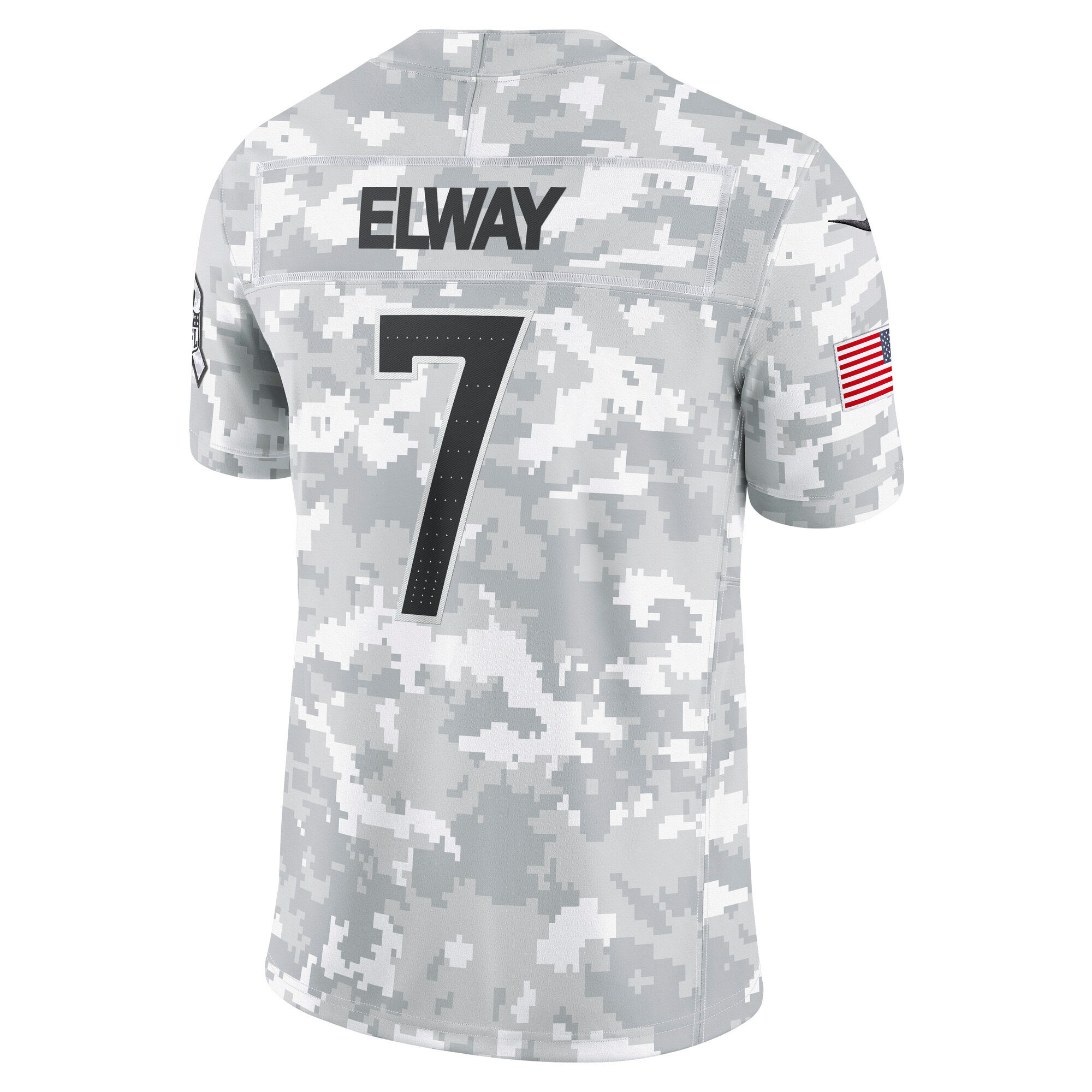 Men's Denver Broncos John Elway Arctic Camo 2024 Salute to Service Retired Player Limited Jersey JS6653 nicesnker - Image 3