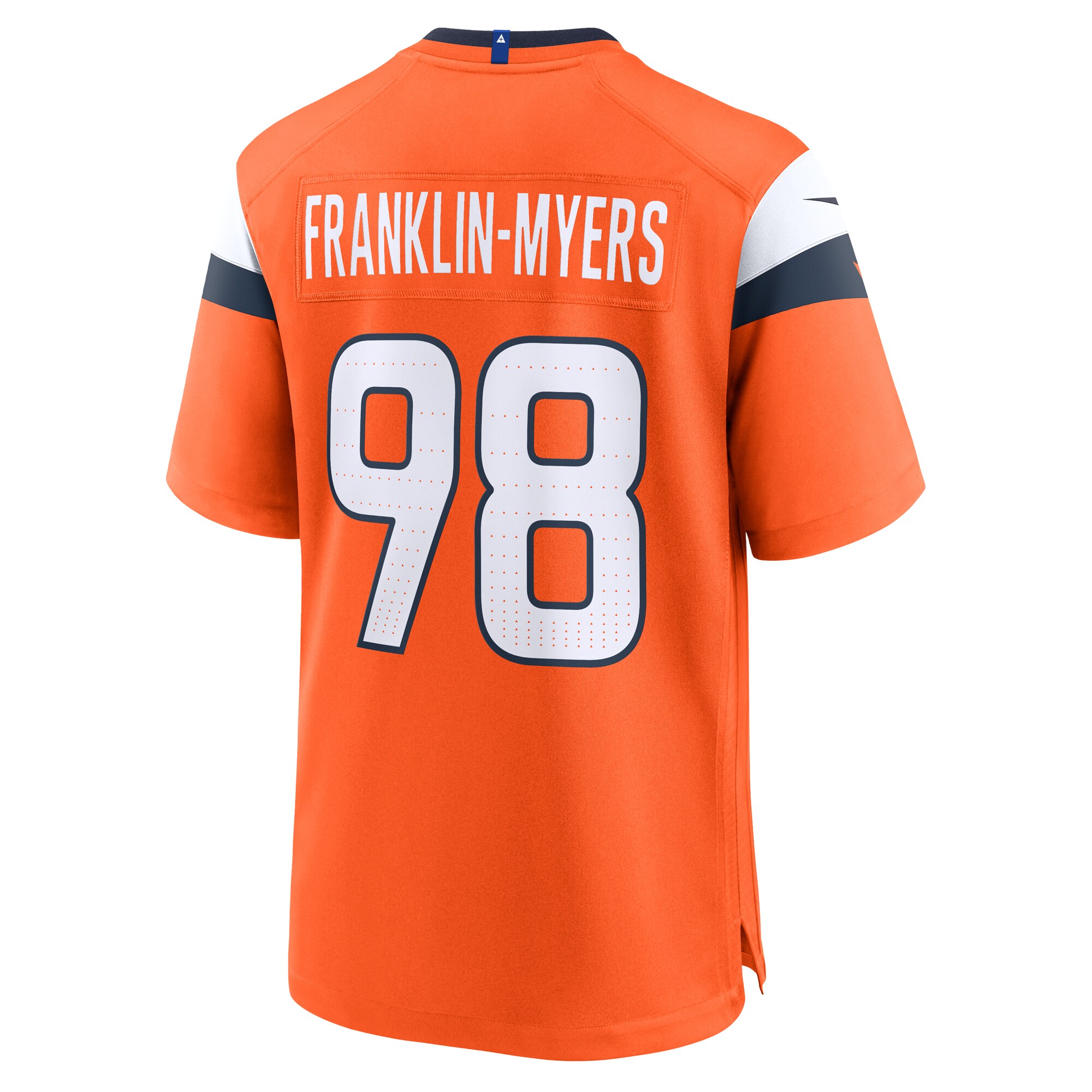 Men's Denver Broncos John Franklin-Myers Orange Team Game Jersey JS8222 nicesnker - Image 3