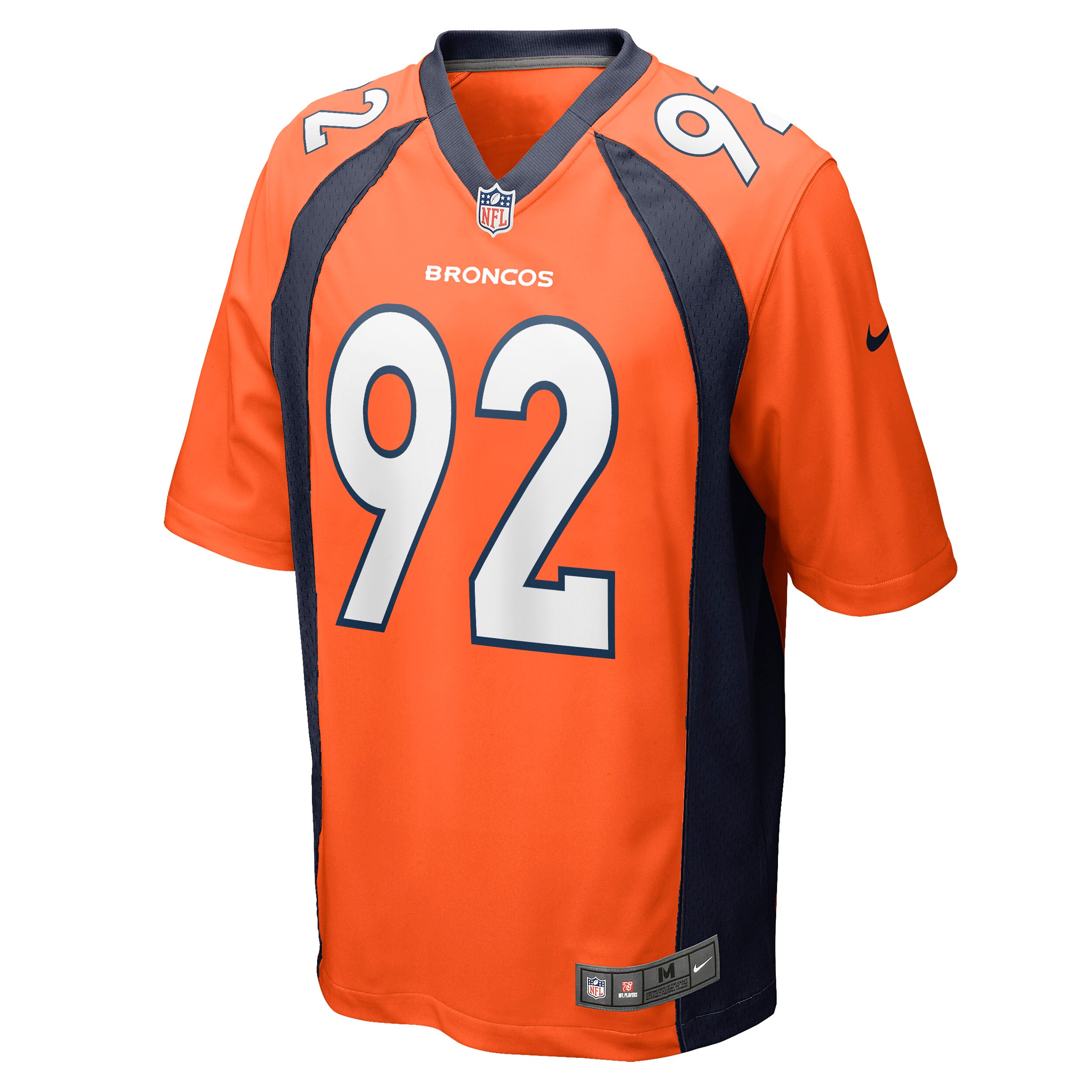 Men's Denver Broncos Jonathan Harris Orange Game Jersey JS9729 nicesnker - Image 2