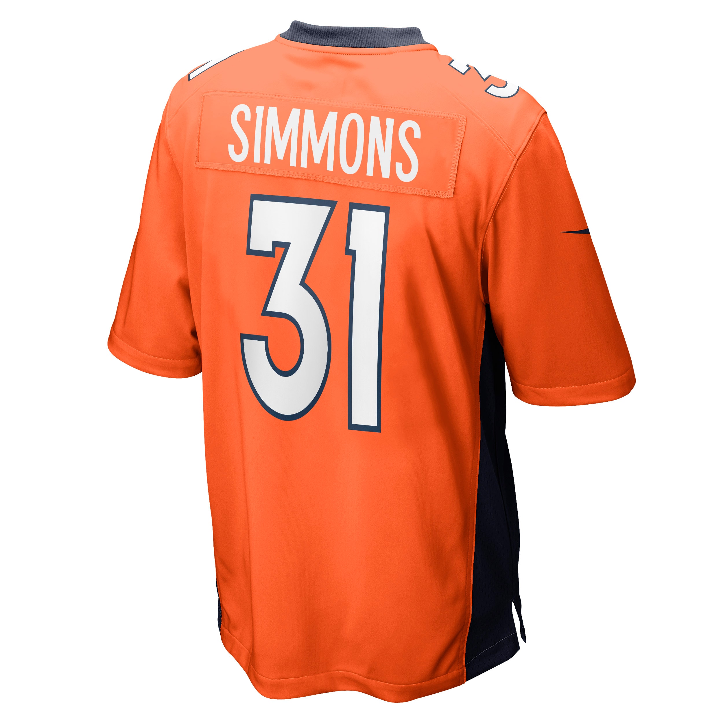 Men's Denver Broncos Justin Simmons Orange Game Jersey JS9340 nicesnker - Image 3