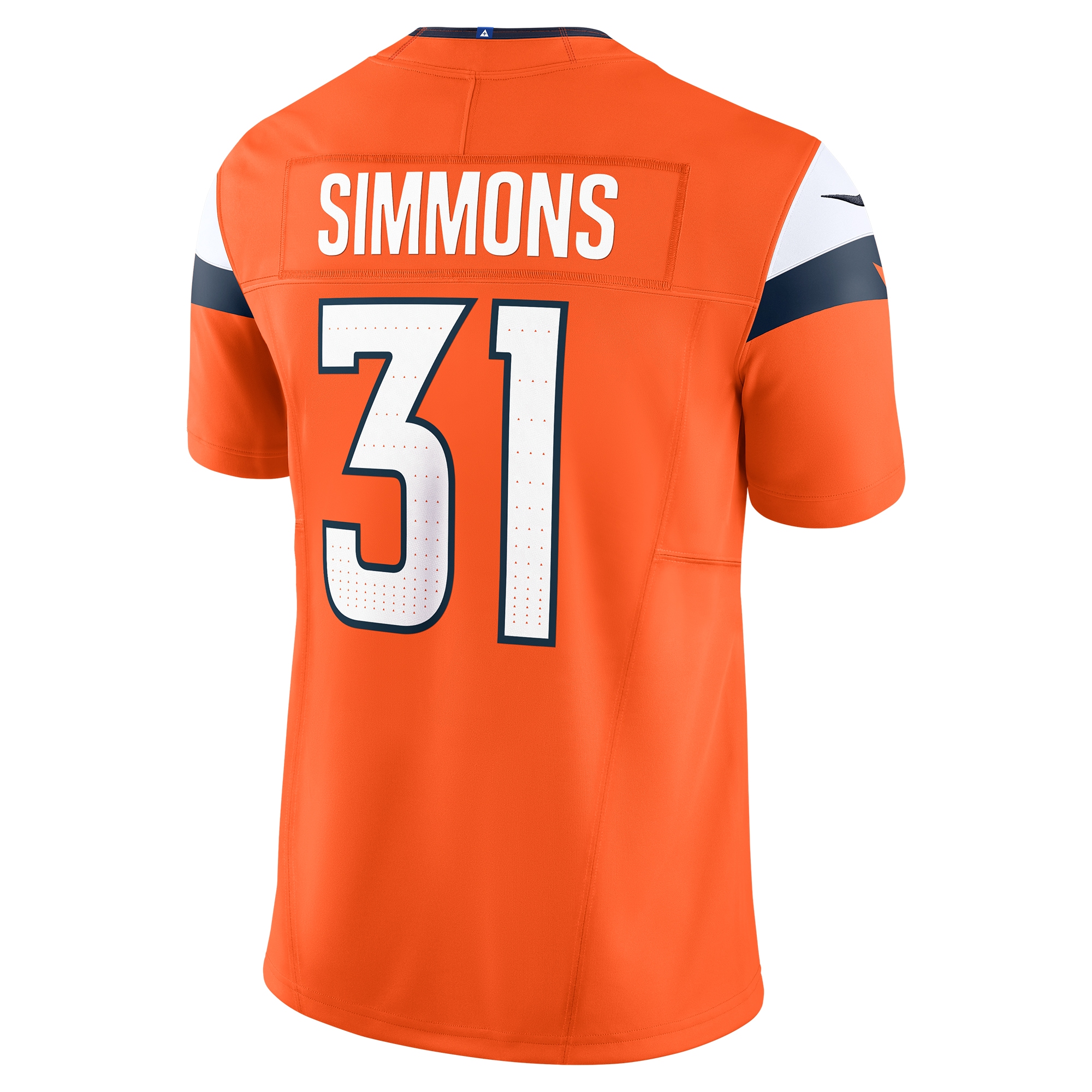 Men's Denver Broncos Justin Simmons Orange Vapor F.U.S.E. Limited Jersey JS9542 nicesnker - Image 3
