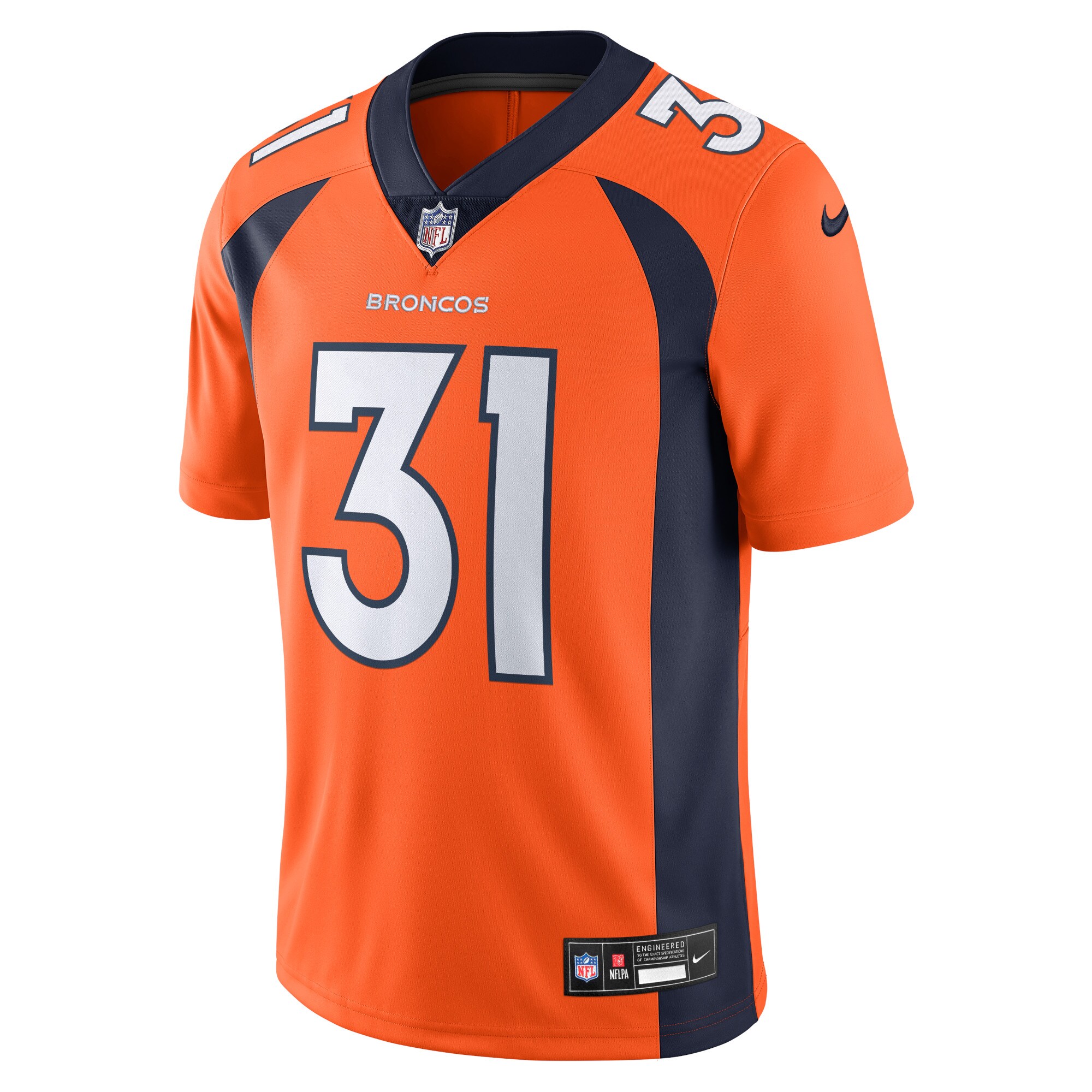 Men's Denver Broncos Justin Simmons Orange Vapor Untouchable Limited Jersey JS3619 nicesnker - Image 2
