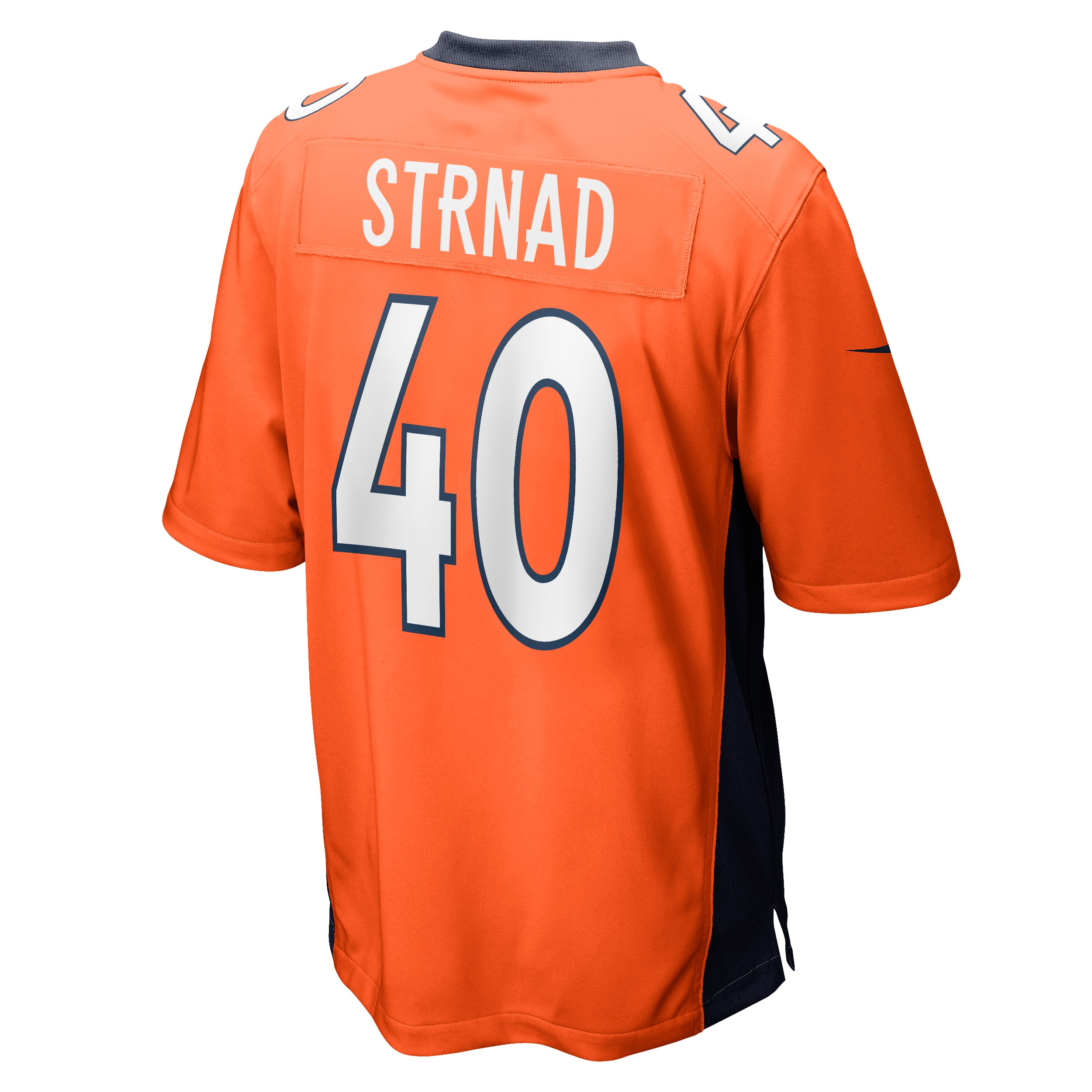 Men's Denver Broncos Justin Strnad Orange Game Jersey JS9027 nicesnker - Image 3