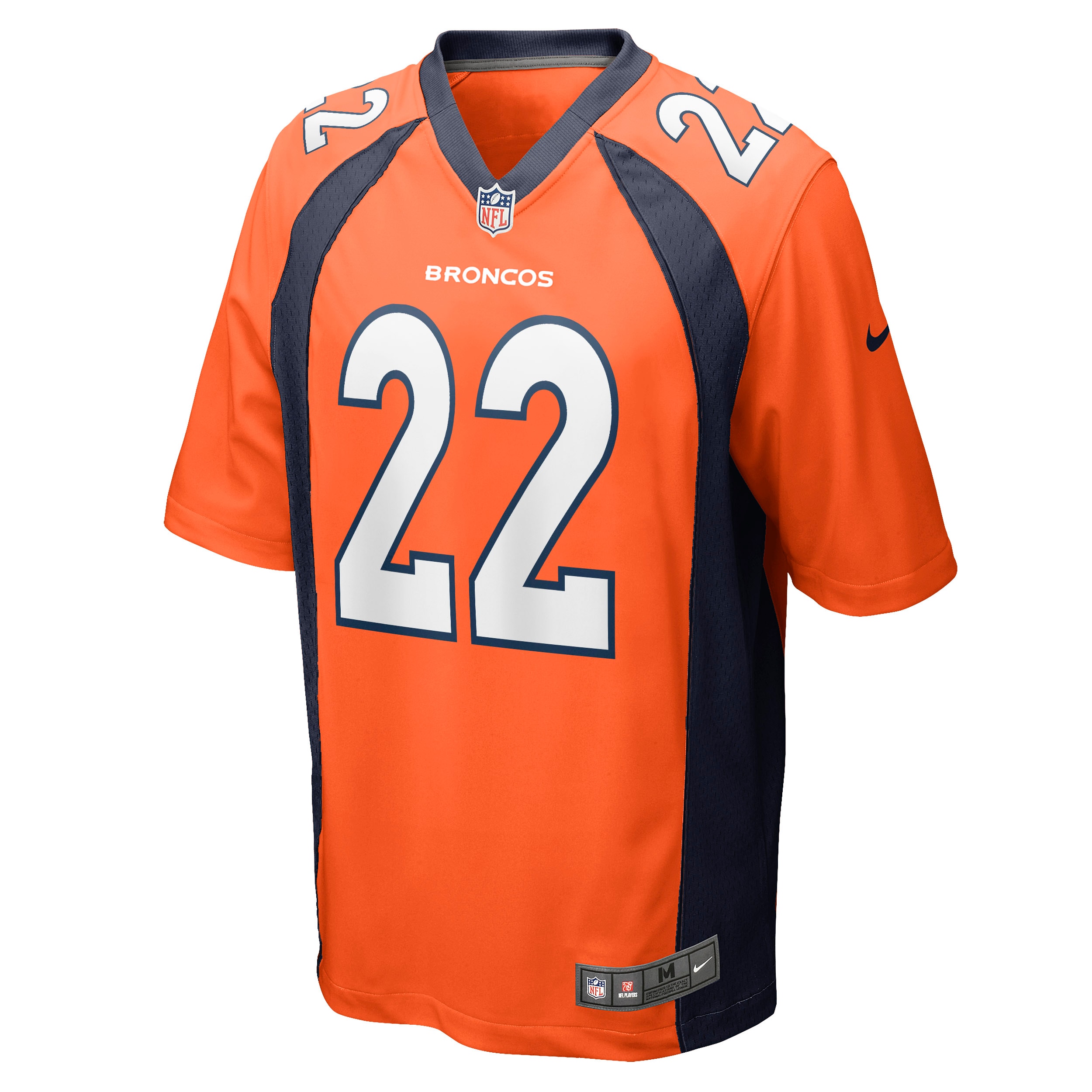 Men's Denver Broncos Kareem Jackson Orange Game Jersey JS4746 nicesnker - Image 2