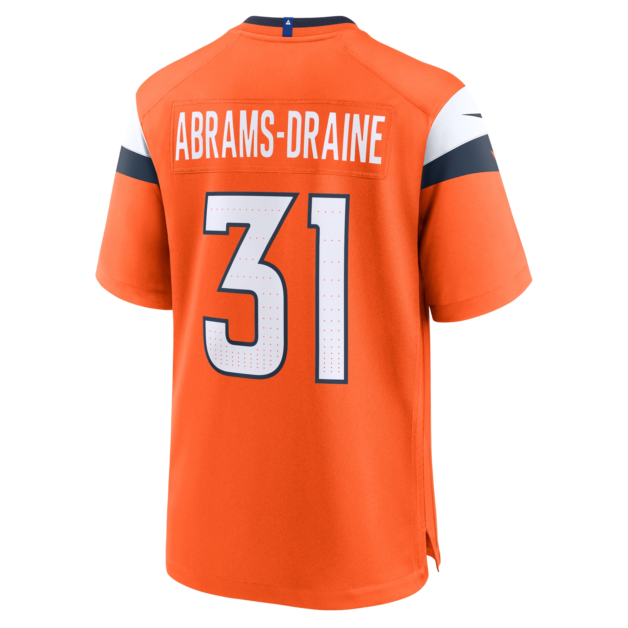 Men's Denver Broncos Kris Abrams-Draine Orange Team Game Jersey JS9278 nicesnker - Image 3