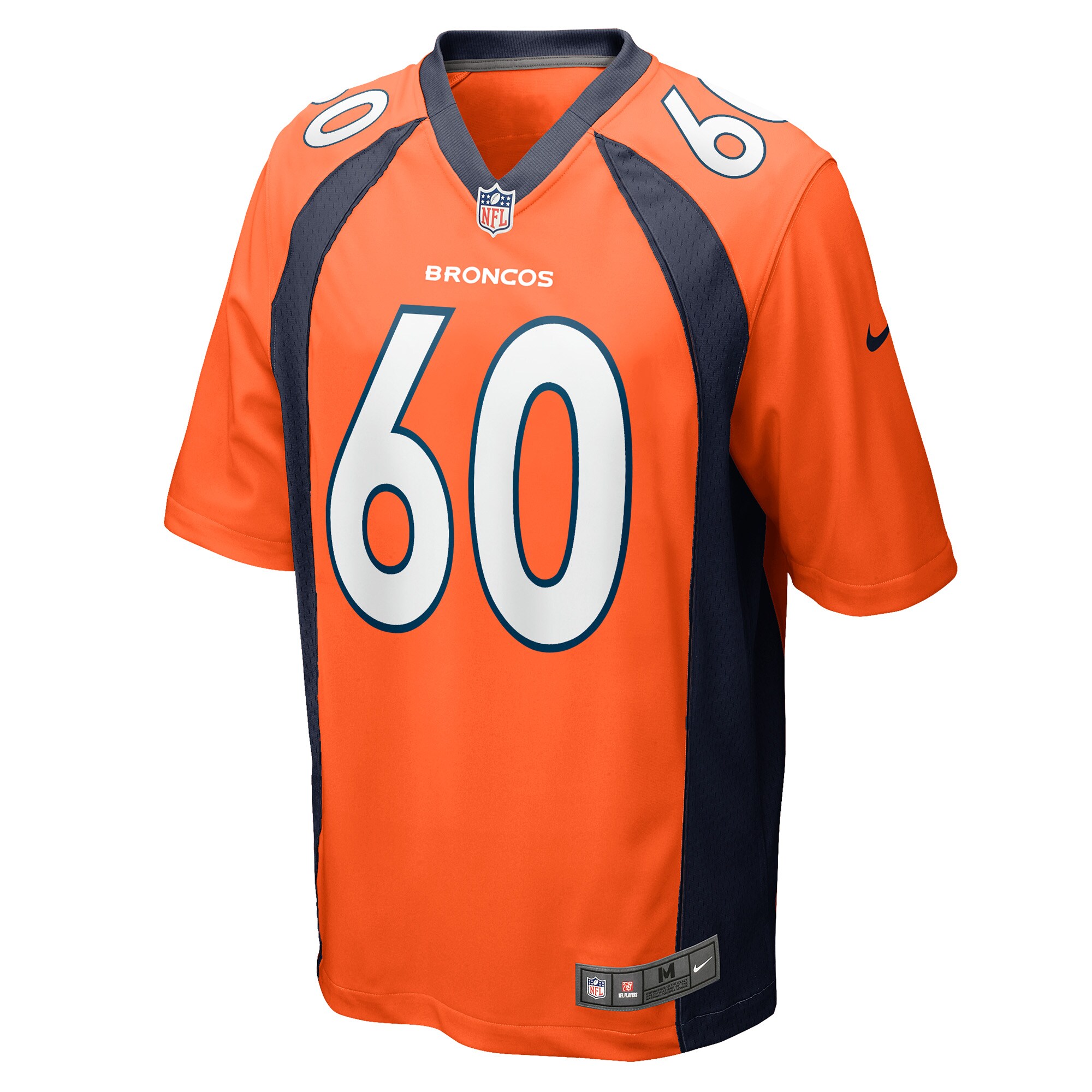 Men's Denver Broncos Luke Wattenberg Orange Game Player Jersey JS2276 nicesnker - Image 2