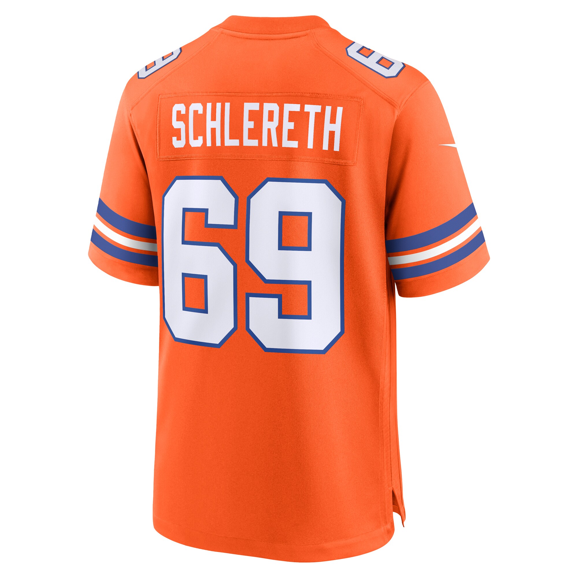 Men's Denver Broncos Mark Schlereth Orange Mile High Collection 1977 Throwback Retired Player Game Jersey JS9093 nicesnker - Image 3