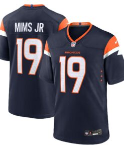 Men's Denver Broncos Marvin Mims Jr Navy Alternate Game Jersey JS9768 nicesnker