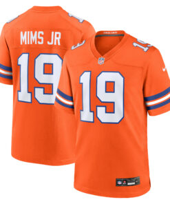 Men's Denver Broncos Marvin Mims Jr Orange Mile High Collection 1977 Throwback Player Game Jersey JS4584 nicesnker