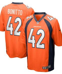 Men's Denver Broncos Nik Bonitto Orange Game Player Jersey JS8164 nicesnker
