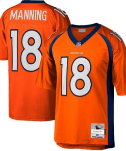 Men's Denver Broncos Peyton Manning Mitchell & Ness Orange Big & Tall 2015 Retired Player Jersey JS2039 nicesnker