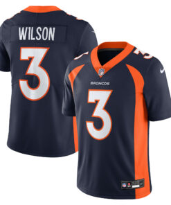 Men's Denver Broncos Russell Wilson Navy Vapor Untouchable Limited Jersey JS9562 nicesnker