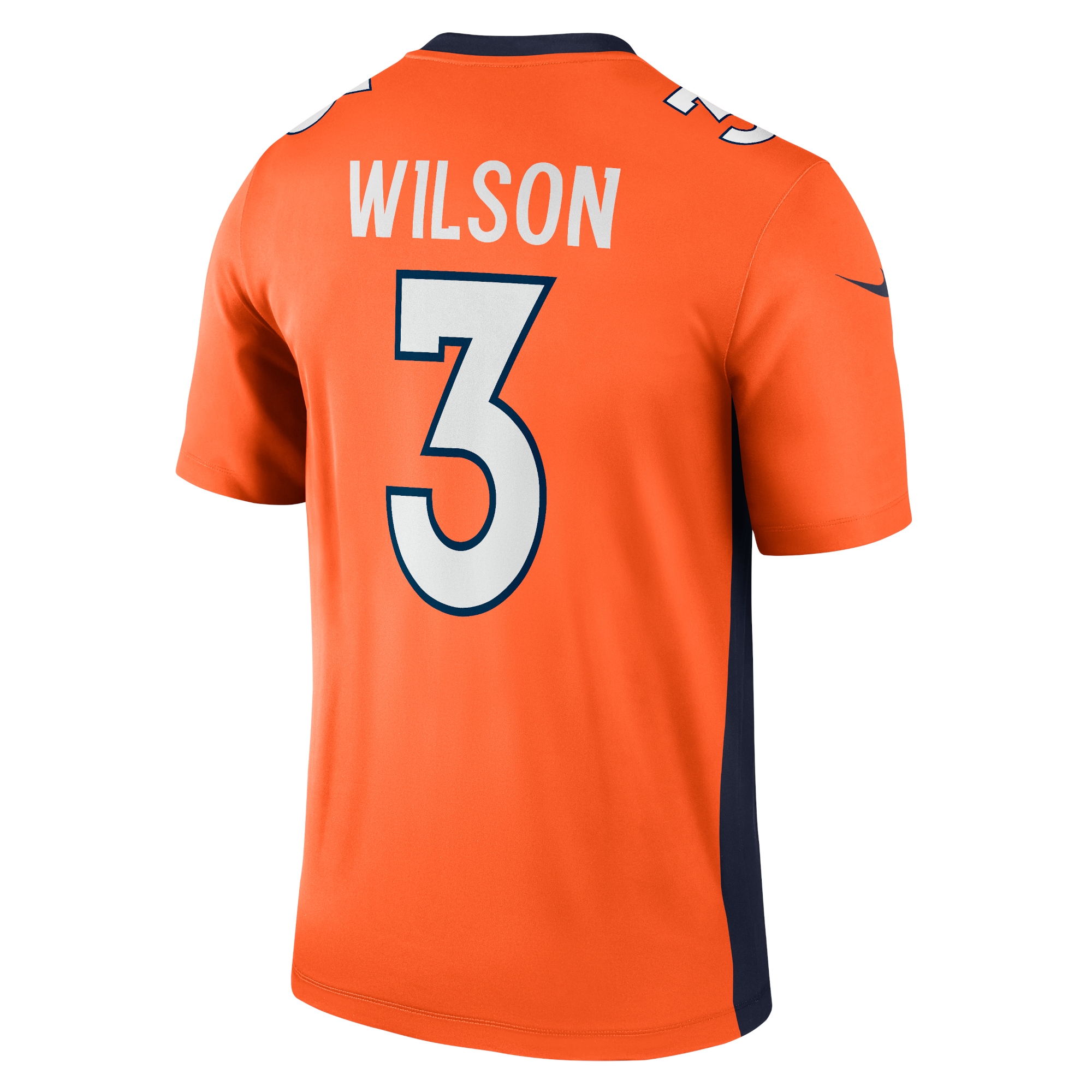 Men's Denver Broncos Russell Wilson Orange Team Legend Player Performance Top JS4830 nicesnker - Image 3