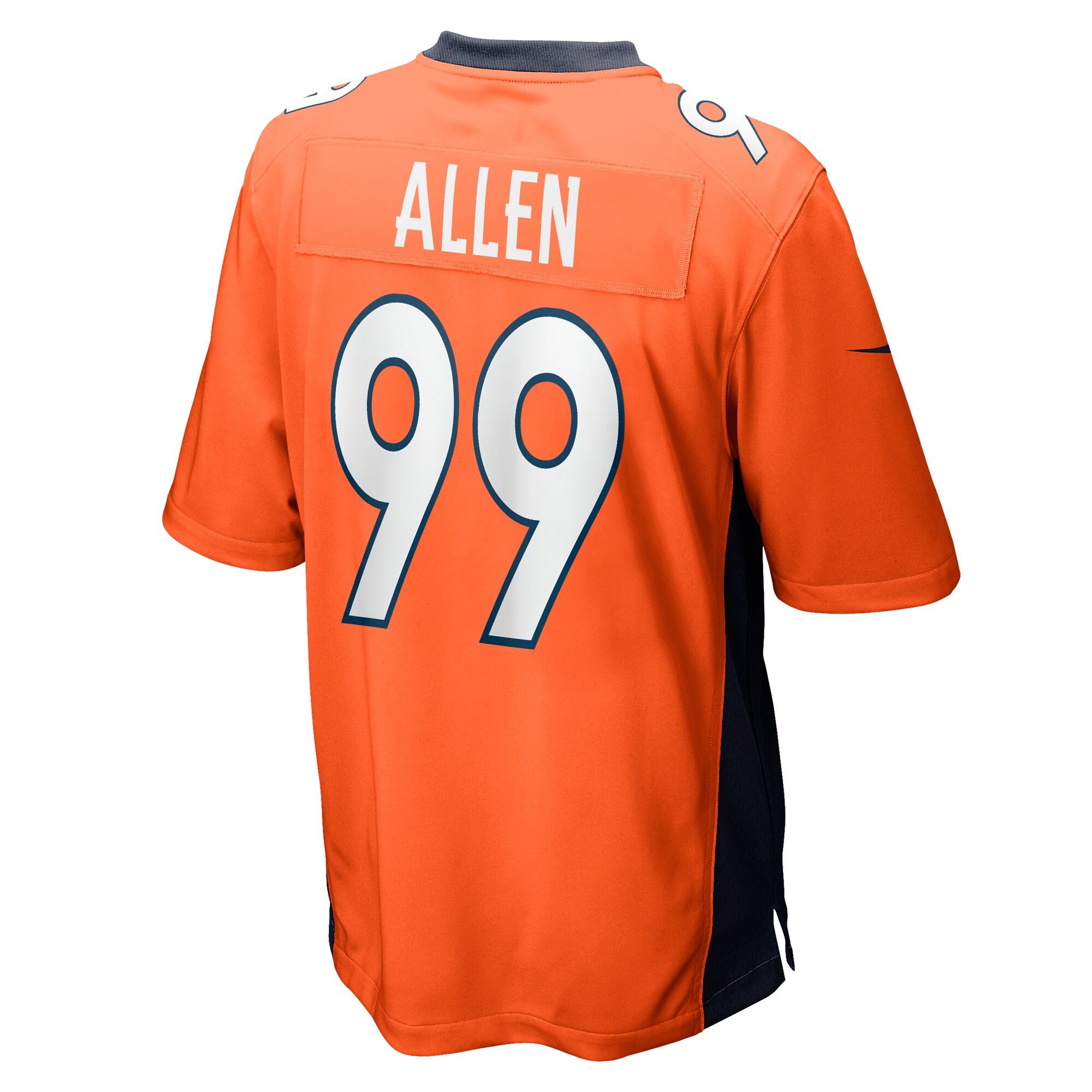 Men's Denver Broncos Zach Allen Orange Game Player Jersey JS2666 nicesnker - Image 3