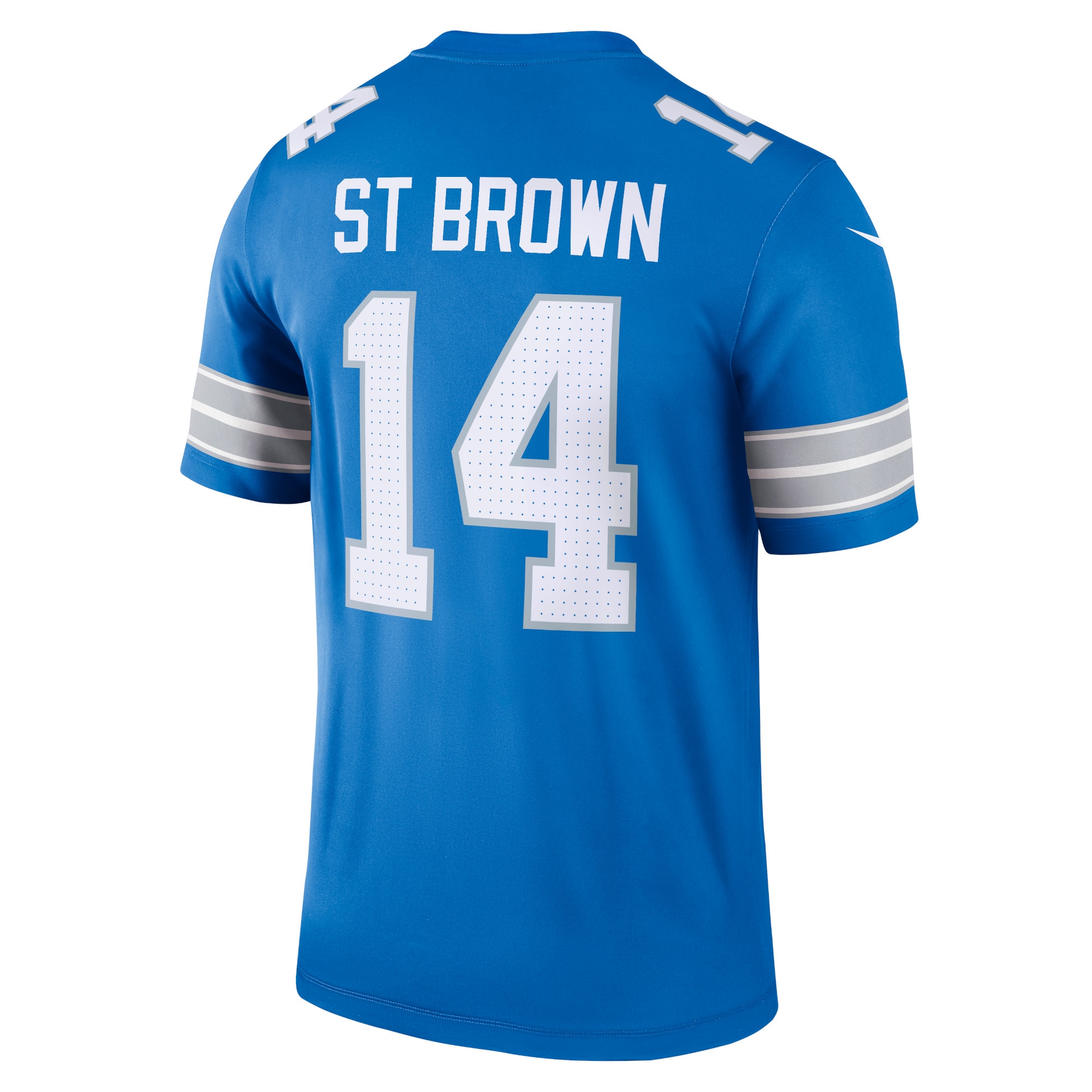 Men's Detroit Lions Amon-Ra St. Brown Blue Team Legend Player Performance Top JS5197 nicesnker - Image 3