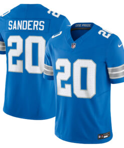 Men's Detroit Lions Barry Sanders Blue Vapor F.U.S.E. Limited Jersey JS5322 nicesnker