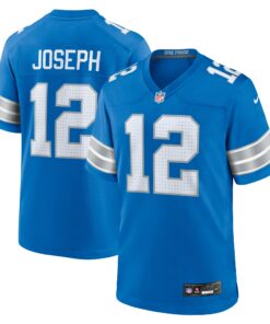 Men's Detroit Lions Brandon Joseph Blue Team Game Jersey JS2755 nicesnker