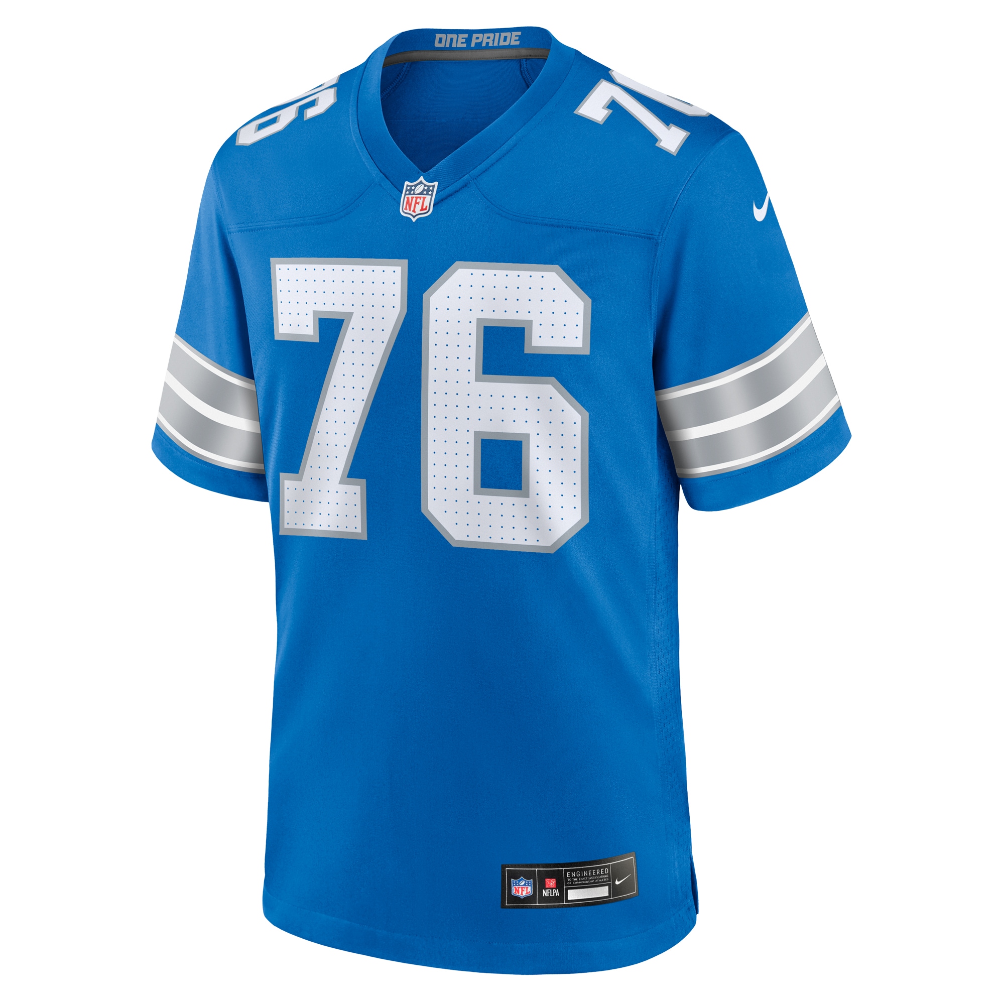 Men's Detroit Lions Connor Galvin Blue Team Game Jersey JS2814 nicesnker - Image 2