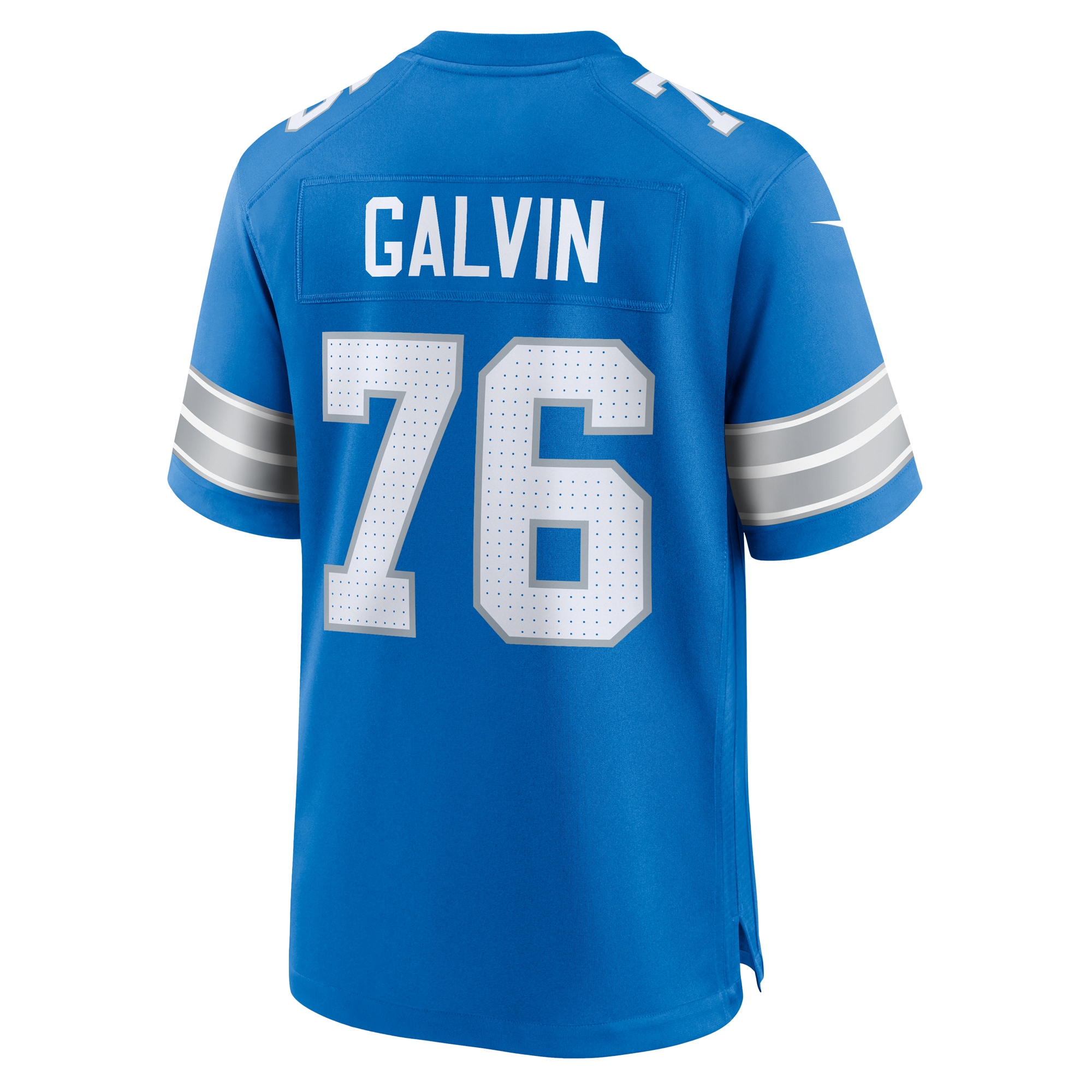 Men's Detroit Lions Connor Galvin Blue Team Game Jersey JS2814 nicesnker - Image 3