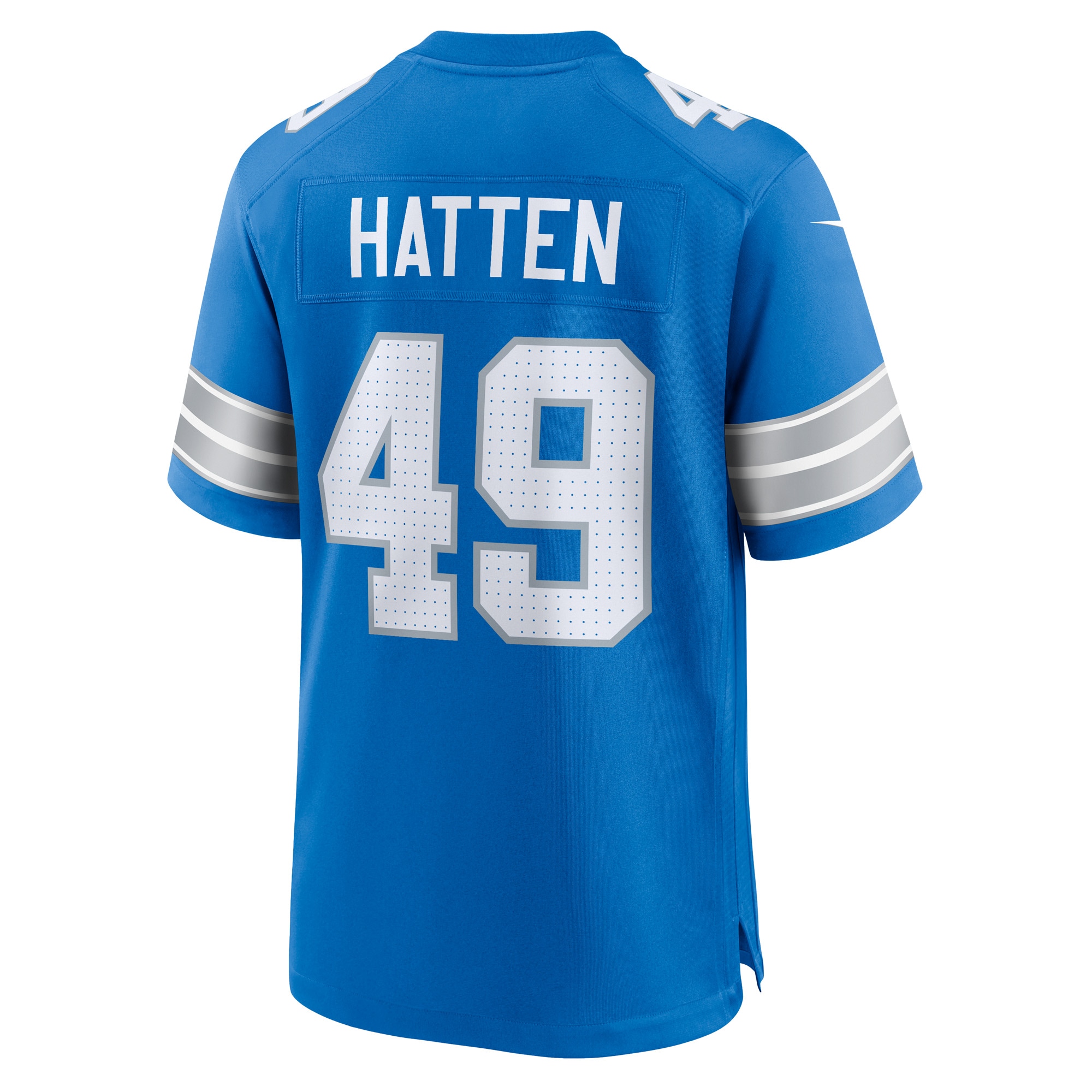 Men's Detroit Lions Hogan Hatten Blue Game Jersey JS2744 nicesnker - Image 3
